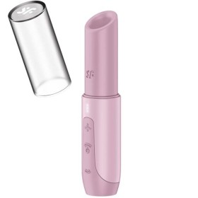 SATISFYER Secret Kiss Wellen-Klitorisstimulator in Rosa – Reisegröße, USB-C, 30 Programme