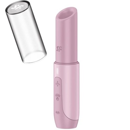 SATISFYER Secret Kiss Wellen-Klitorisstimulator in Rosa – Reisegröße, USB-C, 30 Programme
