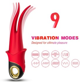 ARMONY Shadow Vibrator Doppelkopf Rot – Leistungsstark & Wasserdicht