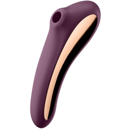 SATISFYER Dual Kiss Klitoris Stimulator mit Air Pulse Technologie in Purpur