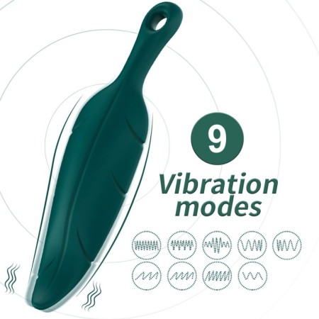 ARMONY Stimulator & Vibrator Blatt Grün – Intimer Silikon-Massagestab