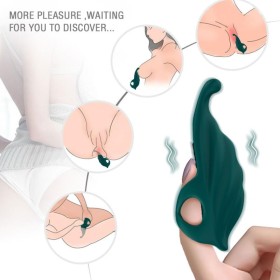 ARMONY - DEDAL ESTIMULATOR & VIBRATOR GRÜN – Silikon & ABS, 9 Vibrationsmodi, USB-Aufladung