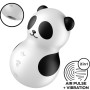 Satisfyer Pocket Panda Luftimpuls-Stimulator & Vibrator Schwarz-Weiß