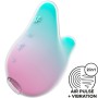 SATISFYER Mermaid Vibes - Luftimpuls-Stimulator und Vibrator in Mint und Rosa