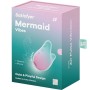 SATISFYER Mermaid Vibes - Luftimpuls-Stimulator und Vibrator in Mint und Rosa