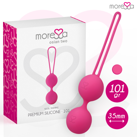 MORESSA OSIAN TWO Beckenbodentraining 101g Premium Silikon Rosa