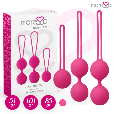 MORESSA OSIAN Premium Silikon Beckenbodentrainingsset Rosa