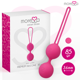 MORESSA OSIAN THREE Beckenbodentraining 85g Premium Silikon Rosa