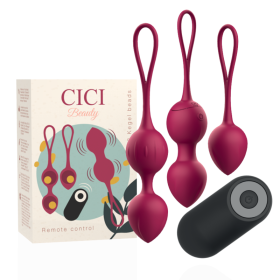 CICI BEAUTY Premium Silikon 3 Vibrations-Kegel-Kugeln mit Fernbedienung