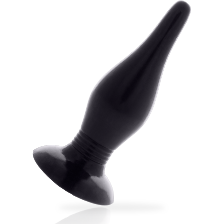 ADDICTED TOYS Anal Plug 14,5 cm Schwarz - Flexibler TPR Plug