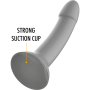 MYTHOLOGY - Rune Majestic Dildo S, Silikon, 15,5 cm, ohne Vibration, silber