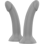 MYTHOLOGY - Rune Majestic Dildo S, Silikon, 15,5 cm, ohne Vibration, silber