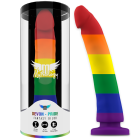MYTHOLOGY - DEVON PRIDE DILDO L Silikon Fantasy Dildo mit Saugbasis