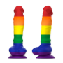 MYTHOLOGY - COREY PRIDE DILDO L, flexibler Silikondildo mit Saugbasis