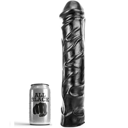 ALL BLACK - Riesiger weicher Fisting Dildo 32 cm
