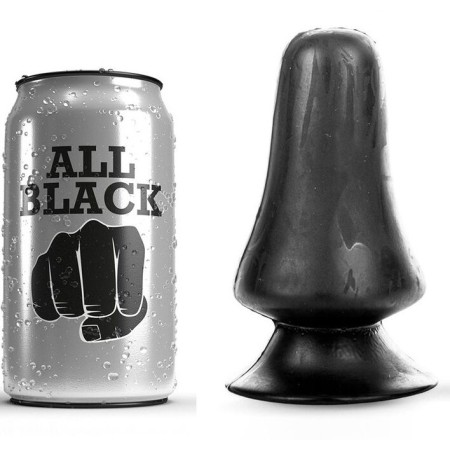ALL BLACK - Analplug 12 cm