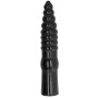 ALL BLACK - Analspielzeug 33 cm, strukturiert und lang