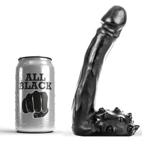 ALL BLACK - Realistischer Dildo 19 cm