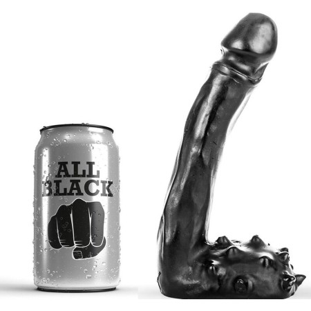 ALL BLACK - Realistischer Dildo 19 cm