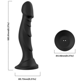 ARMONY Dildo Vibrator & Anal Plug mit Fernbedienung, Schwarz