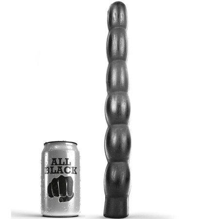 ALL BLACK Anal-Dildo 32 cm - Flexibel und weich