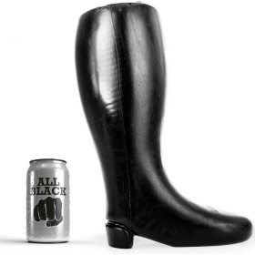 ALL BLACK - Gigantische weiche Fisting-Boot 31 cm