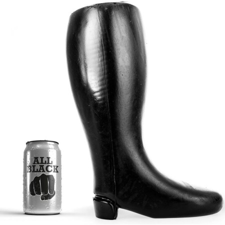 ALL BLACK - Gigantische weiche Fisting-Boot 31 cm