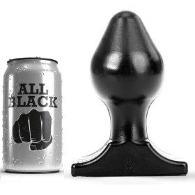 ALL BLACK - Anal Plug 16x8 cm - Weicher, flexibler Buttplug