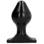 ALL BLACK - Anal Plug 16x8 cm - Weicher, flexibler Buttplug