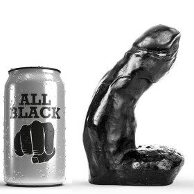 ALL BLACK - Realistischer Dildo 15 cm