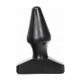 ALL BLACK - Analplug 15,5 cm aus PVC, wasserdicht