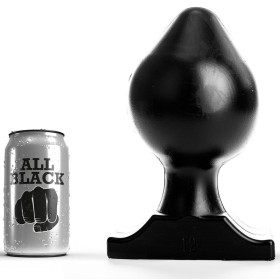ALL BLACK - Plug 22,5 cm - Flexibler PVC-Buttplug