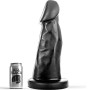 ALL BLACK - Dildo 27 cm mit geschwungenem Schaft