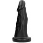ALL BLACK - Dildo 27 cm mit geschwungenem Schaft