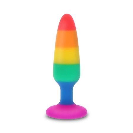 PRIDE - Twink Plug mit LGBT-Flaggenmotiv, 8,5 cm