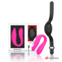 WEARWATCH Dual-Technologie Vibrator WATCHME Fuchsia/Azabache – Paarvibrator mit Fernbedienung
