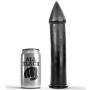 ALL BLACK - Dildo 24 cm aus weichem PVC
