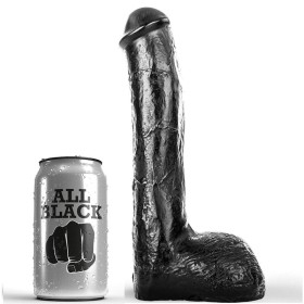 ALL BLACK - Realistischer Anal-Penis 23 cm
