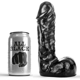 ALL BLACK - Dildo 19 cm flexibel und sanft