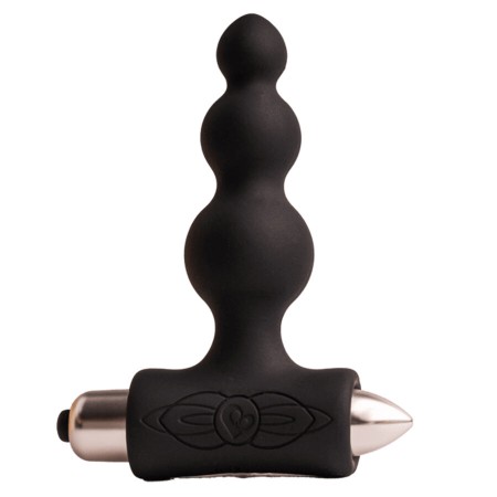 ROCKS-OFF Petite Sensations Bubbles Anal Vibrator Plug Schwarz