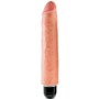 KING COCK - Realistischer Vibrator Stiffy 25,4 cm in Naturfarbe