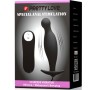 PRETTY LOVE Silikon Analplug mit 12 Vibrationsmodi, Schwarz