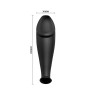 PRETTY LOVE Analplug aus Silikon in Penisform mit 12 Vibrationsmodi, Schwarz