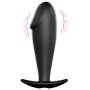 PRETTY LOVE Analplug aus Silikon in Penisform mit 12 Vibrationsmodi, Schwarz