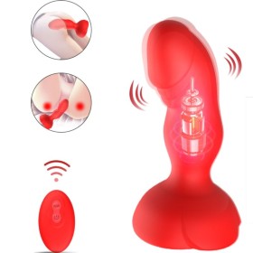 ARMONY Extreme A Bloom Rosa Vibrator & Analplug mit Fernbedienung Rot
