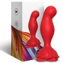 ARMONY Rosa Vibrator & Analplug mit Fernbedienung Rot