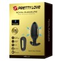 PRETTY LOVE - KELLY Wiederaufladbarer Analplug mit Vibrator, Schwarz