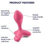 SATISFYER Game Changer Plug Vibrator - Rosa, Anal Vibrator mit 2 Motoren