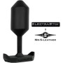 ELECTRASTIM - Elektro Analplug MR-S-LEATHER aus leitfähigem Silikon