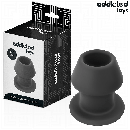 ADDICTED TOYS - Hohl-Analplug Extrem aus medizinischem Silikon, Größe M, 8,7 cm